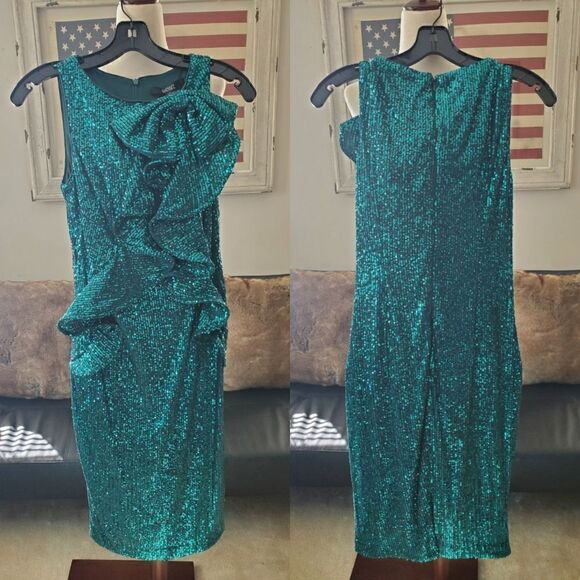 BADGLEY MISCHKA Sequin Cocktail Dress - Picture 4 of 11